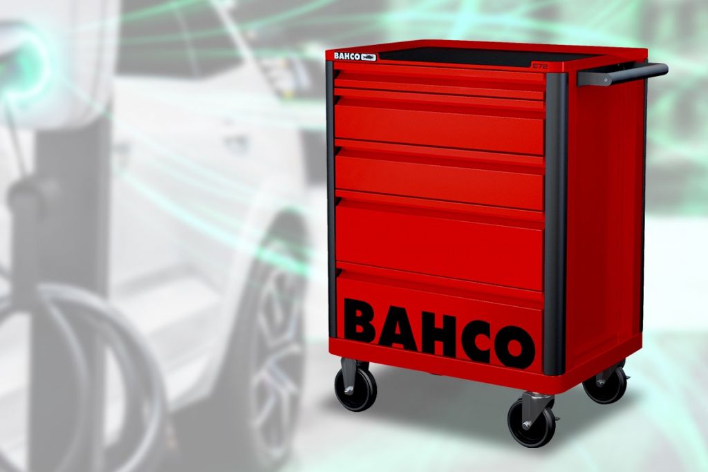 Dílenský vozík Bahco pro opravy elektromobilů